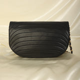 Chanel 1989 Lambskin Crescent Flap