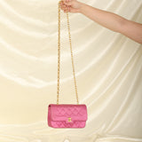 Extremely Rare Chanel 1989 Satin Bijoux Chain Mini Diana