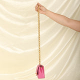 Extremely Rare Chanel 1989 Satin Bijoux Chain Mini Diana
