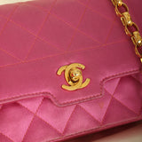 Extremely Rare Chanel 1989 Satin Bijoux Chain Mini Diana
