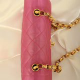 Extremely Rare Chanel 1989 Satin Bijoux Chain Mini Diana