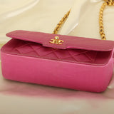 Extremely Rare Chanel 1989 Satin Bijoux Chain Mini Diana