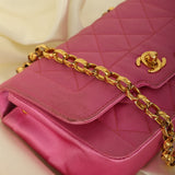 Extremely Rare Chanel 1989 Satin Bijoux Chain Mini Diana