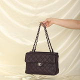 Rare Chanel 2000 Caviar Turnlock Classic Chain Tote