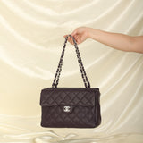 Rare Chanel 2000 Caviar Turnlock Classic Chain Tote