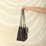 Rare Chanel 2000 Caviar Turnlock Classic Chain Tote