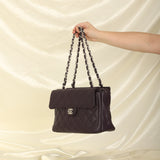 Rare Chanel 2000 Caviar Turnlock Classic Chain Tote