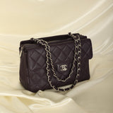 Rare Chanel 2000 Caviar Turnlock Classic Chain Tote
