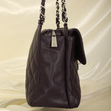 Rare Chanel 2000 Caviar Turnlock Classic Chain Tote