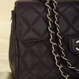 Rare Chanel 2000 Caviar Turnlock Classic Chain Tote