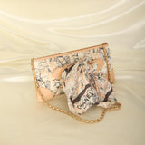 Rare Chanel Coco Mademoiselle Satin Scarf Pochette