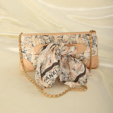 Rare Chanel Coco Mademoiselle Satin Scarf Pochette
