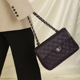 Rare Chanel 2000 Caviar Turnlock Classic Chain Tote