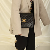 Rare Chanel Lambskin XL Logo Square Flap