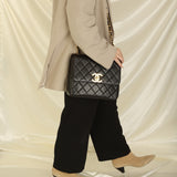 Rare Chanel Lambskin XL Logo Square Flap