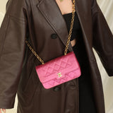 Extremely Rare Chanel 1989 Satin Bijoux Chain Mini Diana