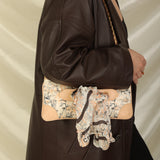 Rare Chanel Coco Mademoiselle Satin Scarf Pochette