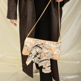 Rare Chanel Coco Mademoiselle Satin Scarf Pochette