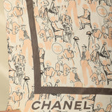 Rare Chanel Coco Mademoiselle Satin Scarf Pochette