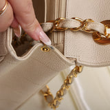 Chanel 1994 Caviar Chevron Jumbo Flap