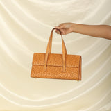 Rare Celine Triomphe Leather Flap Tote