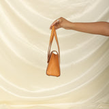 Rare Celine Triomphe Leather Flap Tote