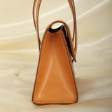 Rare Celine Triomphe Leather Flap Tote