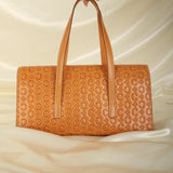 Rare Celine Triomphe Leather Flap Tote