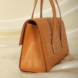 Rare Celine Triomphe Leather Flap Tote