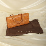 Rare Celine Triomphe Leather Flap Tote