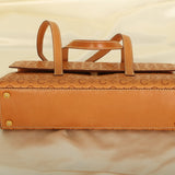 Rare Celine Triomphe Leather Flap Tote