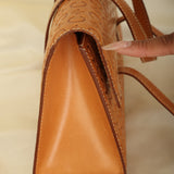Rare Celine Triomphe Leather Flap Tote