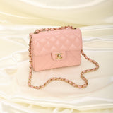Rare Chanel 2003 Caviar Mini Square Classic Flap