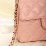 Rare Chanel 2003 Caviar Mini Square Classic Flap