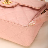 Rare Chanel 2003 Caviar Mini Square Classic Flap