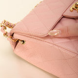 Rare Chanel 2003 Caviar Mini Square Classic Flap