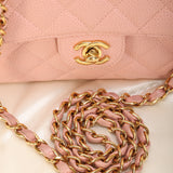 Rare Chanel 2003 Caviar Mini Square Classic Flap