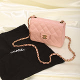 Rare Chanel 2003 Caviar Mini Square Classic Flap