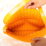 Bottega Veneta Patent Intrecciato Flap Shoulder Bag