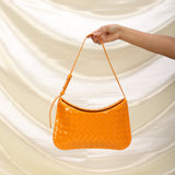 Bottega Veneta Patent Intrecciato Flap Shoulder Bag