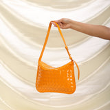 Bottega Veneta Patent Intrecciato Flap Shoulder Bag