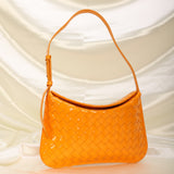 Bottega Veneta Patent Intrecciato Flap Shoulder Bag