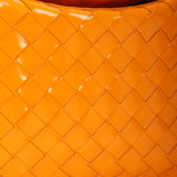Bottega Veneta Patent Intrecciato Flap Shoulder Bag