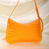 Bottega Veneta Patent Intrecciato Flap Shoulder Bag