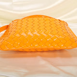 Bottega Veneta Patent Intrecciato Flap Shoulder Bag
