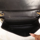 Rare Celine Boxcalf Triomphe Chain Pochette