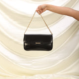 Rare Celine Boxcalf Triomphe Chain Pochette