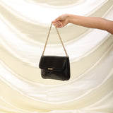 Rare Celine Boxcalf Triomphe Chain Pochette