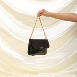Rare Celine Boxcalf Triomphe Chain Pochette