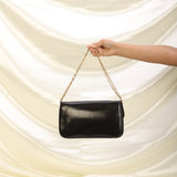 Rare Celine Boxcalf Triomphe Chain Pochette